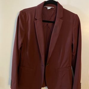 Burgundy blazer